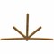 Ekena Millwork Alberta Rough Sawn Timber Gable Bracket, Western Red Cedar, 108"W x 72"H x 2"D x 4"F, 16/12 Pitch GBW108X72X0204ALB00RWR - alternate 3